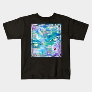 Iridescent Sky Eyes Kids T-Shirt